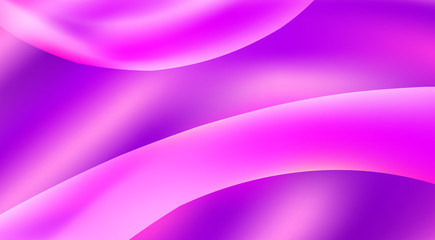 Aufkleber - Elegant violet gradient background with smooth rounded shapes. Vector graphics