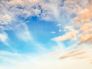 View of the clouds  through a  light filter 2