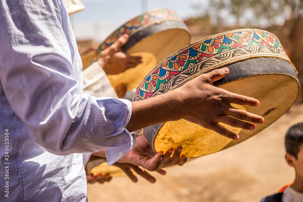 Berber Wedding In Merzouga Desert - obrazy, fototapety, plakaty 