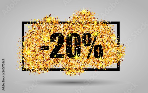 Abstract Golden Background Text Type Quote Golden Background