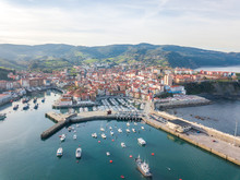 Fishing Town Of Bermeo Located At Basque Country, Spain