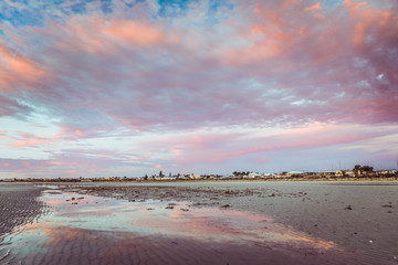 Wall Mural - Colourful sunset landscape in Northern Shore of Walaroo South Australian Coastal town in Yorke Peninsula