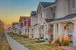 © Jason - Townhomes in a row at sunset in Utah Valley