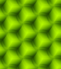 Wall Mural - Seamless Geometric Bright Green Pattern with Transparent Effect. Hexagonal Grid. EPS 10 Vector Background.