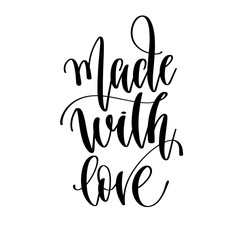 made with love - hand lettering inscription text