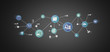 © Production Perig - Logistic organisation with icon and connection 3d rendering