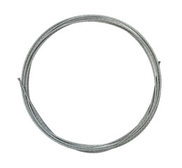 Wall Mural - wire rope sling circle (with clipping path) isolated on white background