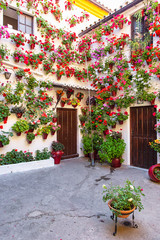 Wall Mural - Nice patio full of flowers in Cordoba, Spain