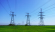 © yelantsevv - High-voltage power lines. Electricity distribution station. high voltage electric transmission tower. Distribution electric substation with power lines and transformers