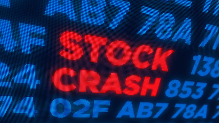 Wall Mural - Stock crash concept