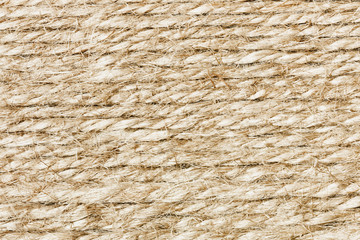 Wall Mural - Linen brown rope pattern texture