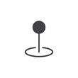 © alekseyvanin - Map Point marker vector icon. filled flat sign for mobile concept and web design. Map location pin simple solid icon. Symbol, logo illustration. Pixel perfect vector graphics