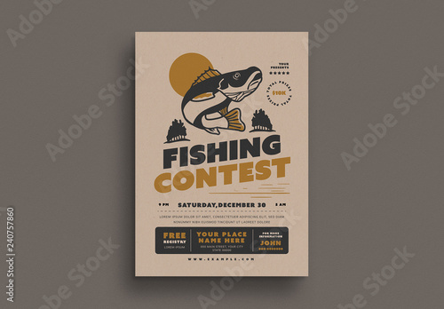 Fishing Contest Event Flyer Layout Buy This Stock Template