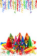 New Years party decoration Confetty streamer garlands