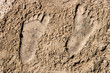© Warren - texture of sand and foot prints