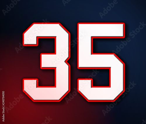 35 jersey number