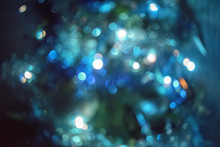 Blue Violet Bokeh Abstract Light Background