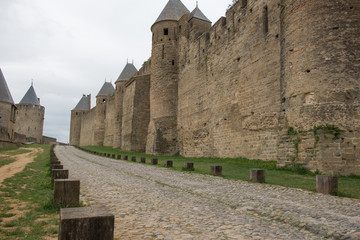 Wall Mural - Cityscapes of the French city of Carcassonne