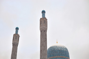 Wall Mural - Minarets of Saint Petersburg Mosque.