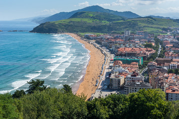 Beach of Zarautz, Basque Country, Spain