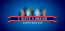 Martin Luther King Day Illustration Background