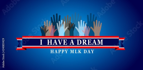 Fotomural Martin Luther King Day illustration background
