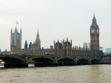 Fototapeta Big Ben - The River Thames with the Westminster Bridge.