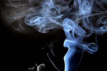 abstract smoke on black background