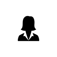 businesswomen simple icon