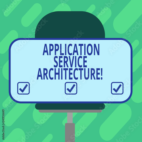 Conceptual Hand Writing Showing Application Service