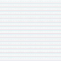 handwriting paper seamless pattern - blank lines or sheet of handwriting or cursive practice paper f