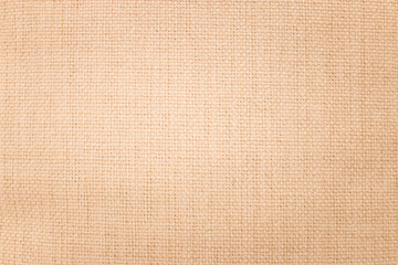 Wall Mural - Brown burlap texture background. Weave textile material or blank cloth.