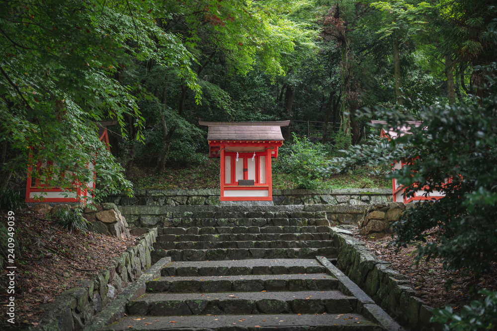 吉備津神社 森の中の祠 Stock Photo | Adobe Stock