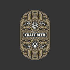 Wall Mural - Beer label design