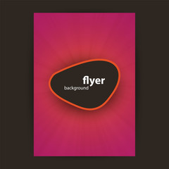 Wall Mural - Colorful Flyer or Cover Design for Your Business - Applicable for Reports, Presentations, Placards, Posters - Creative Vector Template 