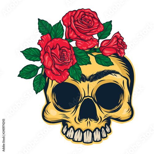 Photo Frida Khalo skull mascot