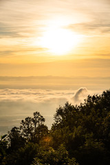 Sticker - Chiang Mai city with morning sky