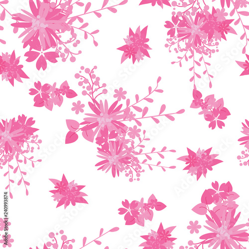 Fotografía Vintage romantic trendy seamless pattern (tiling)