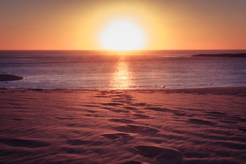 Sunset on the beach