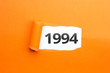 surprising Number / Year 1994 orange background