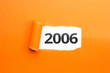 surprising Number / Year 2006 orange background