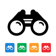 Wall Mural - Binoculars Icon Flat Graphic Design