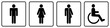 gz246 GrafikZeichnung - nmss33 NewModernSanitarySign nmss - german - WC Toilettensymbol: Toilette für alle Geschlechter - Piktogramm - english - All Gender Restroom - WC toilet icon pictogram - g6953