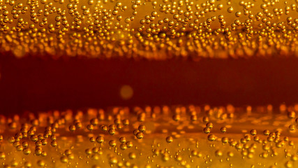 Wall Mural - Water Drops On Orange Background Texture Cola colorful waterdrop