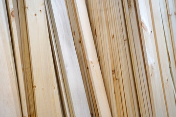 Wall Mural - close up on wooden board stacking for sale