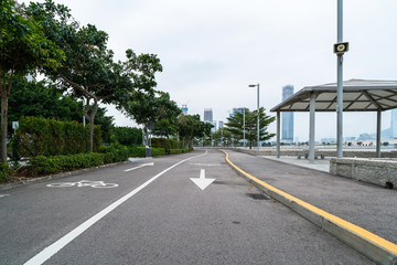 Sticker - Bicycle lane by the sea