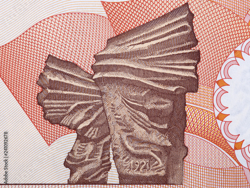 Fotografía Image of the Silesian Insurgents' Monument from Polish money