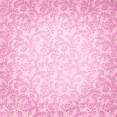 Decorative Floral Pink Pattern