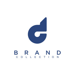 Poster - Unique modern creative minimal fashion brands D initial based letter icon logo. - Vector