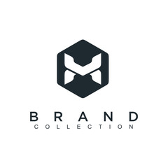 Poster - Unique modern creative minimal fashion brands H initial based letter icon logo. - Vector